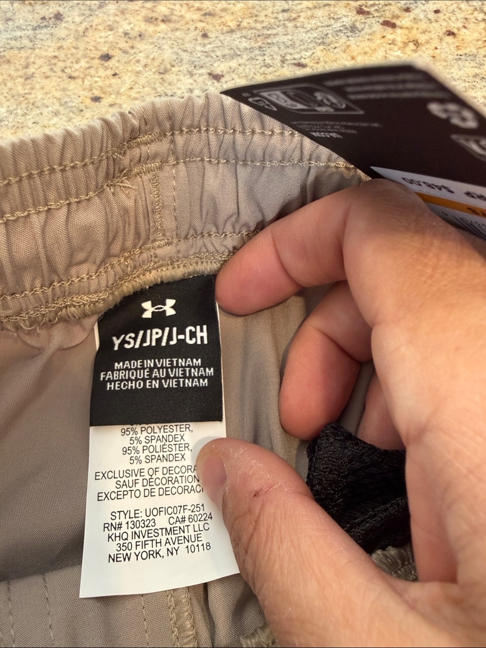 Under Armour Kids Cargo Joggers — Light Gray - Picture 3 of 4